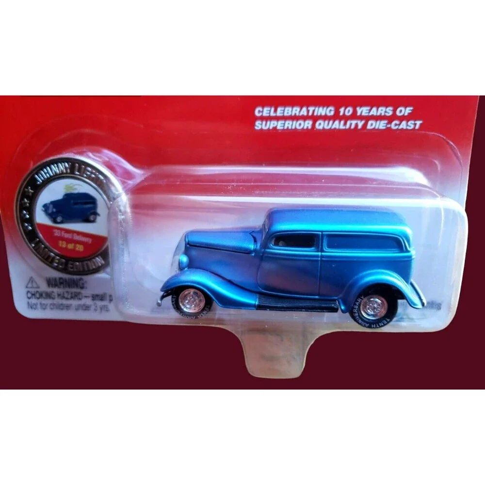 2004 Johnny Lightning '33 FORD DELIVERY Blue Real Wheels Serie 10 Years Ltd Ed.
